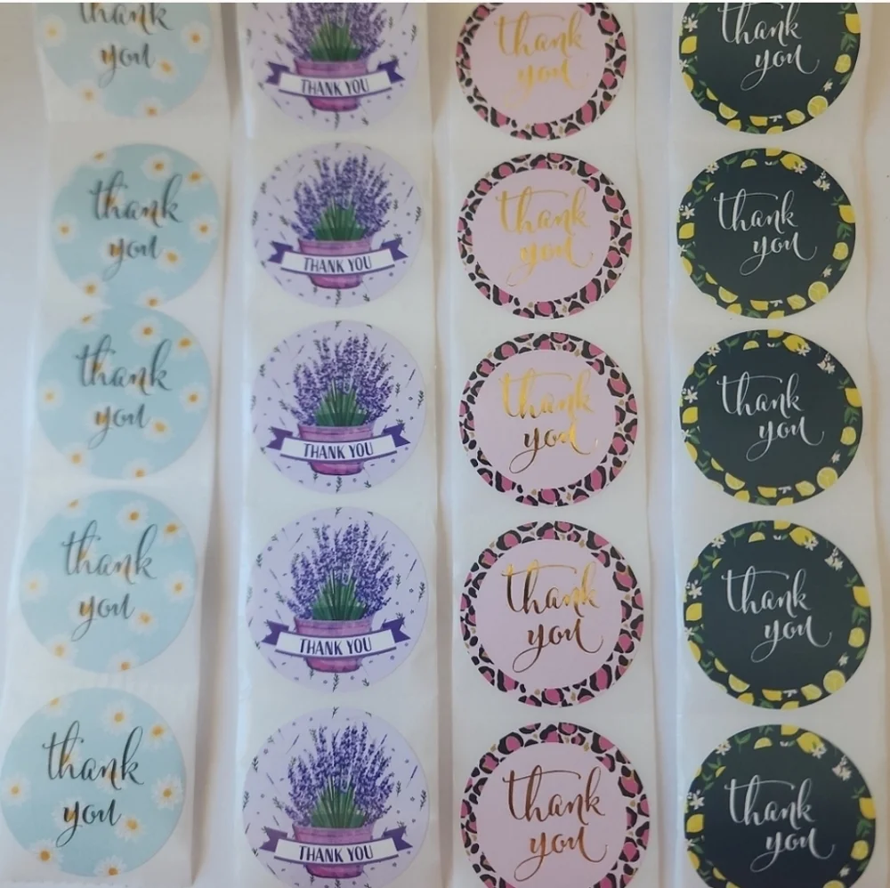 100 Thank You Stickers 1.5